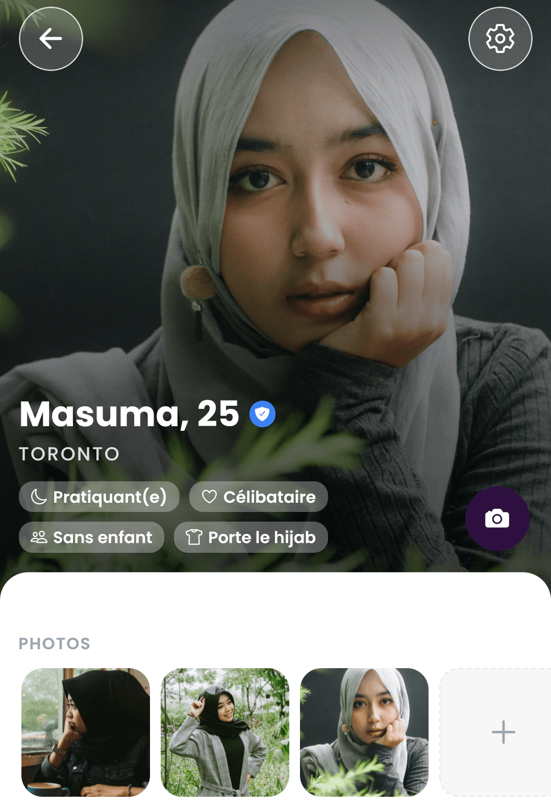 La fiche de Masuma, 25 ans, Toronto — profil vérifié